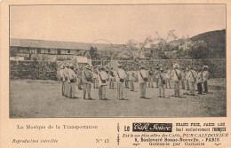 Nouvelle Calédonie - La Musique De La Transportation  - Publicité - Café Jouve  -  Carte Postale Ancienne - Nuova Caledonia