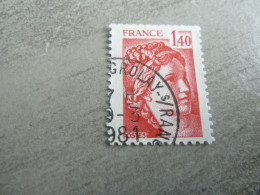 Sabine De Gandon - 1f.40 - Yt 2102 - Rouge - Oblitéré - Année 1980 - - 1977-1981 Sabine De Gandon