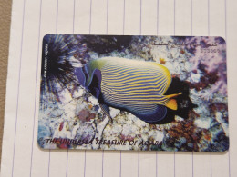 JORDAN-(JO-ALO-0012A)-The Undersea-(11)-(1000-303369)-(1JD)-(3/2000)-used Card+1card Prepiad Free - Jordania