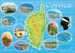 CPM - CORSE - MULTIVUES - CARTE - Corse