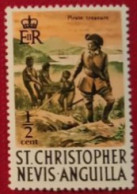 GRAN BRETAGNA SAINT CHRISTOPHER 1970  PIRATE TREASURE NEW - St.Cristopher-Nevis & Anguilla (...-1980)