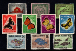 Cuba (aéreo) Nº 182/91. Año 1958 - Poste Aérienne