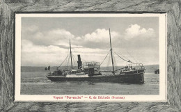 Nouvelle Calédonie - Vapeur "Pervenche" - G. De Béchade - Nouméa -  Carte Postale Ancienne - Neukaledonien