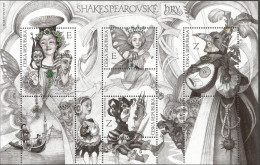 CZ 2023-1228-31 SHAKESPEARE, CZECH,.S/S,  MNH - Blocchi & Foglietti