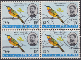 1966 Äthiopien Air Mail ° Mi:ET 525, Sn:ET C98, Yt:ET PA95, Ethiopian Bee-eater (Melittophagus L. Lafresnayii), Vögel - Etiopia