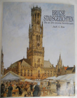 Brugse Stadsgezichten - 19e En 20e-eeuwse Kunstenaars Auteur Jaak Rau Brugge 1996 Schilderkunst Architectuur Monumenten - Storia