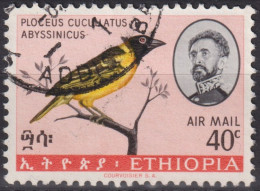 1966 Äthiopien Air Mail ° Mi:ET 527, Sn:ET C100, Yt:ET PA97, Village Weaver (Ploceus Cucullatus Abyssinicus), Vögel - Etiopia