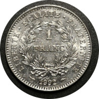 Monnaie France - 1992 - 1 Franc République Nickel - Herdenking
