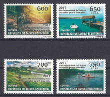 Guinea Ecuatorial 542/545 ** Turismo. 2017 - Guinea Ecuatorial