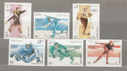 LAOS 1990 Winter Olympic Games Albertville MNH (**) Mi 1210-1215 #Sport99 - Hiver 1992: Albertville