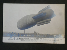 DJ 6 FRANCE AVIATION  BELLE CARTE  . DIRIGEABLE VILLE DE PARIS    ++ - Dirigeables