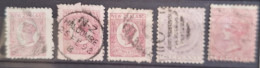 Nouvelle-Zélande 1877/78 N°48X3 + N°52/53 Ob TB Cote 20€ - Gebruikt