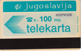 TARJETA DE YUGOSLAVIA DE 100 IMP - NAZQUITE NAS ZAGREB - Joegoslavië