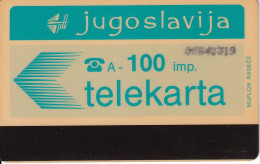 TARJETA DE YUGOSLAVIA DE 100 IMP - ISKRA - Joegoslavië