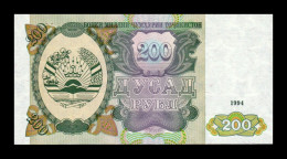 Tajikistán 200 Rubles 1994 Pick 7 Sc Unc - Tajikistan
