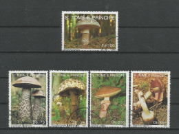 St Tome E Principe 1992 Mushrooms Y.T. 1089/1093 (0) - Sao Tome Et Principe