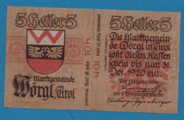 AUSTRIA Wörgl Tirol Marktgemeinde 10 HELLER No Date-31/12/1920  NOTGELD Catalog # FS 1252 - Oesterreich