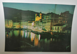 Delcampe - CARTE POSTALE BASTIA " Vue De Nuit Sur Le Vieux Port" - Bastia