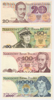 Poland 4 Banknotes Set - Polonia