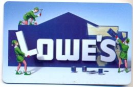 Lowe's, U.S.A., Carte Cadeau Pour Collection, Sans Valeur, # Lowes-67 - Tarjetas De Fidelización Y De Regalo