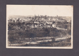 Delcampe - Carte Photo Guerre 14-18 Blamont Vue Generale Cimetiere Au Premier Plan écrite Par Soldat Allemand Res. Inf. Regt 244 - Blamont