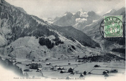 KANDERSTEG UND BLÜMLISALP - CARTOLINA FP SPEDITA NEL 1907 - Kandersteg