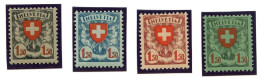 SUISSE - Z 163p / 166p ESSAIS DU 1F50 DANS LES 4 COULEURS EMISES ** - Ungebraucht