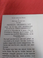 Doodsprentje Arseen Hebberecht / Ervelde 4/3/1944 Beernem 6/1/1975 ( Z.v. Leo Hebberecht En Odila Hebberecht ) - Religion & Esotérisme