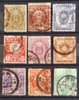 Japon 1888/92 N°78/86 Ob TB Cote 36€ - Gebruikt