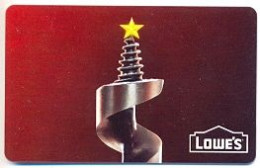 Lowe's, U.S.A., Carte Cadeau Pour Collection, Sans Valeur, # Lowes-73 - Tarjetas De Fidelización Y De Regalo