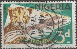 NIGERIA 1965 Cheetah - 3d. - Multicoloured FU - Nigeria (1961-...)
