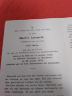 Doodsprentje Martin Lenaerts / Geel 13/10/1912 Mol Ezaart 22/1/1975 ( Julia Aerts ) - Religion & Esotérisme