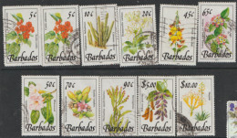 Barbados  1990-1 Flowers  Fine Used To $10 - Barbades (1966-...)