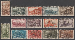 SAAR / SARRE - 1927 - SERIE COMPLETE YT N°107/120 OBLITERES - COTE = 26.5 EUR. - Oblitérés