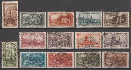 SAAR / SARRE - 1927 - SERIE COMPLETE YT N°107/120 OBLITERES - COTE = 26.5 EUR. - Used Stamps