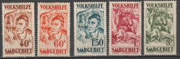 SAAR / SARRE - 1931 - YT N°141/144+146 * MLH (143 ** MNH) - COTE = 93 EUR. - Nuovi