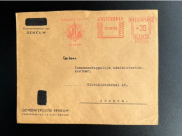 NETHERLANDS 1966 LETTER OOSTERBEEK TO ARNHEM 12-08-1966 NEDERLAND GEMEENTE RENKUM - Storia Postale