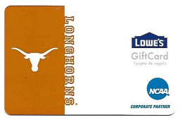 Lowe's, U.S.A., Carte Cadeau Pour Collection, Sans Valeur, # Lowes-87 - Tarjetas De Fidelización Y De Regalo