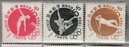 JAPAN 1961 Summer Olympic Games Tokyo MNH (**) Mi 777-779 #Sport103 - Zomer 1964: Tokyo