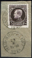 217 Frgt  Obl  Ham-Sur-Heure  15.75 - 1921-1925 Montenez Pequeño