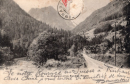 LE CHATELARD ET LES AIGUILLES ROUGES - CARTOLINA FP SPEDITA NEL 1905 - Le Chatelard