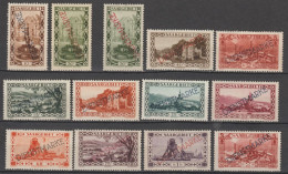 SARRE - 1927 - SERVICE - SERIE COMPLETE YT N°16/26 * MLH + VARIETES SURCHARGE 32° AU LIEU DE 23° - COTE > 80 EUR. - Unused Stamps