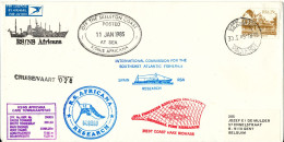 South Africa Paquebot Cover Cape Town Posted At Sea 11-1-1985 RS/NS Africana 28 Voyage With A Lot Of Postmarks - Storia Postale