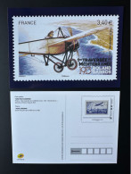 France 2023 Stationery Carte Postale Entier Ganzsache Roland Garros Paris Airplane Avion Flugzeug Poste Aérienne 1936 - Aviones