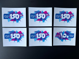 Berne Bern 2024 150 Ans Years UPU Union Postale Universelle Historian's Colloquium 6 Stickers Languages - UPU (Unione Postale Universale)