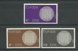 Ireland 1970 Europa  Y.T. 241/243 ** - Unused Stamps