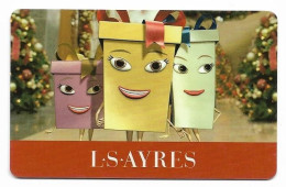 L.S.Ayres, U.S.A., Carte Cadeau Pour Collection, Sans Valeur, # Lsayres-1 - Tarjetas De Fidelización Y De Regalo