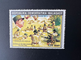 Madagascar Madagaskar 1992 Bl. Mi. 1392 I Général Charles De Gaulle World War II 2ème Guerre Mondiale - De Gaulle (Generale)