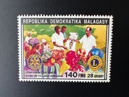 Madagascar Madagaskar 1992 Bl. Mi. 1390 I Rotary International Lions Conférence De Santé Health - Rotary, Club Leones