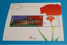 PORTUGAL 1974 / 25 ANOS DE REVOLUCAO DE 25 DE ABRIL 1974 / BLOC 2 TP / NEUF FDC - Blocs-feuillets